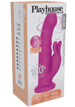 Vibromasseur Playhouse Rotating Rabbit Vibrator