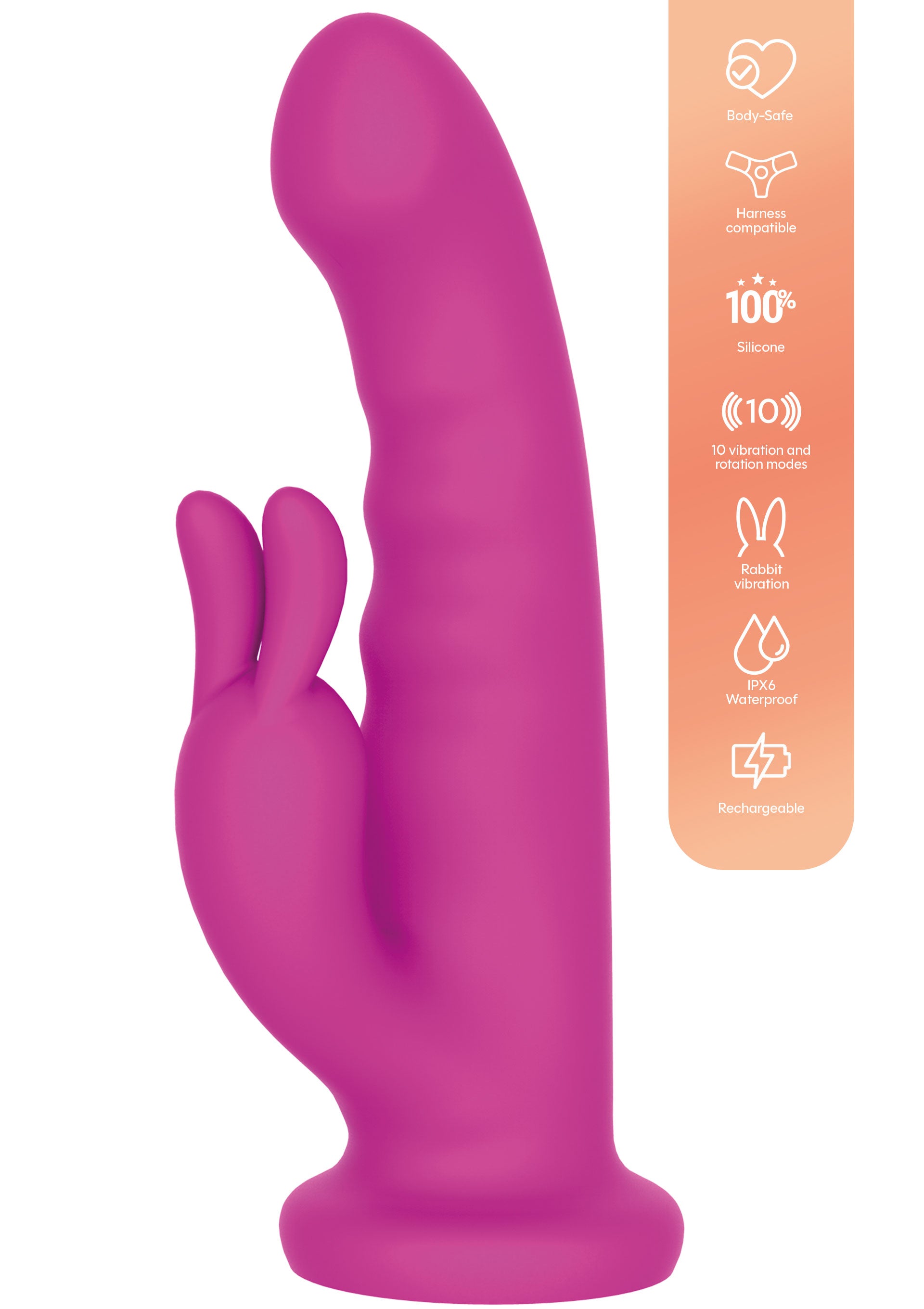 Vibromasseur Playhouse Rotating Rabbit Vibrator
