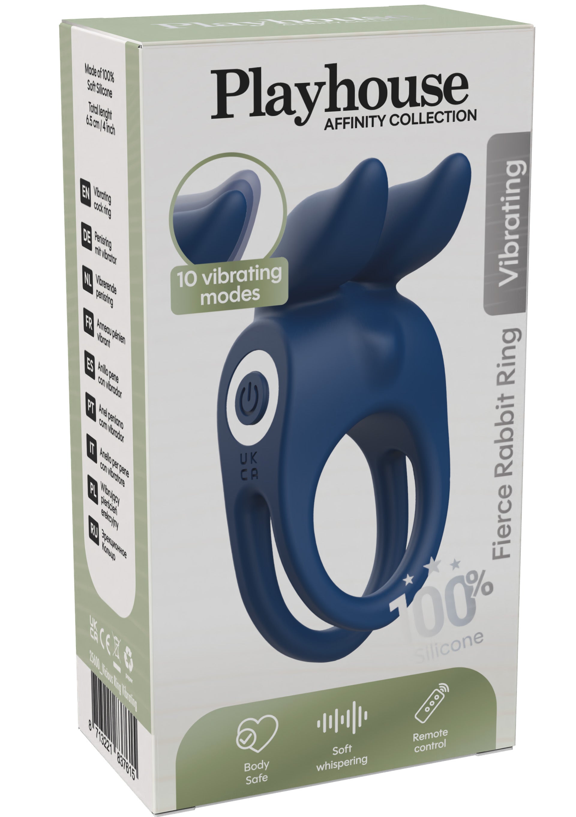 Performance masculine Playhouse Fierce Rabbit Ring Vibrating + Remote