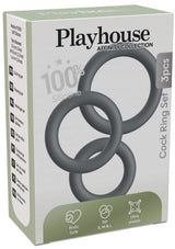 Performance masculine Playhouse Cock Ring Set 3pcs