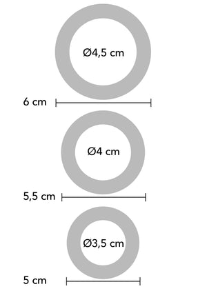 Performance masculine Playhouse Cock Ring Set 3pcs