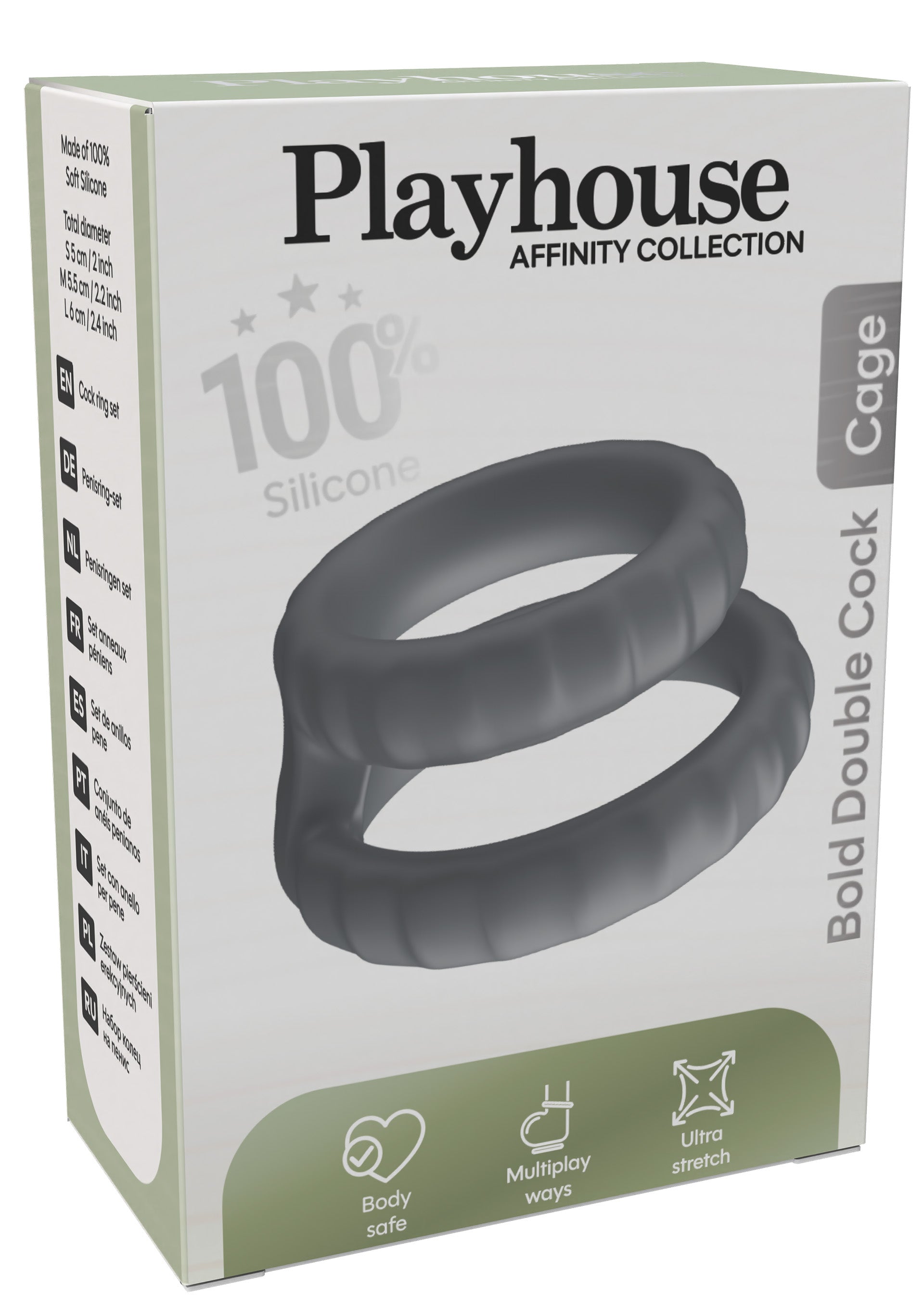Performance masculine Playhouse Bold Double Cock Cage