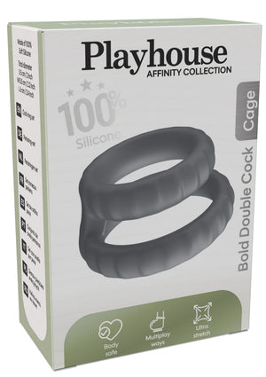 Performance masculine Playhouse Bold Double Cock Cage