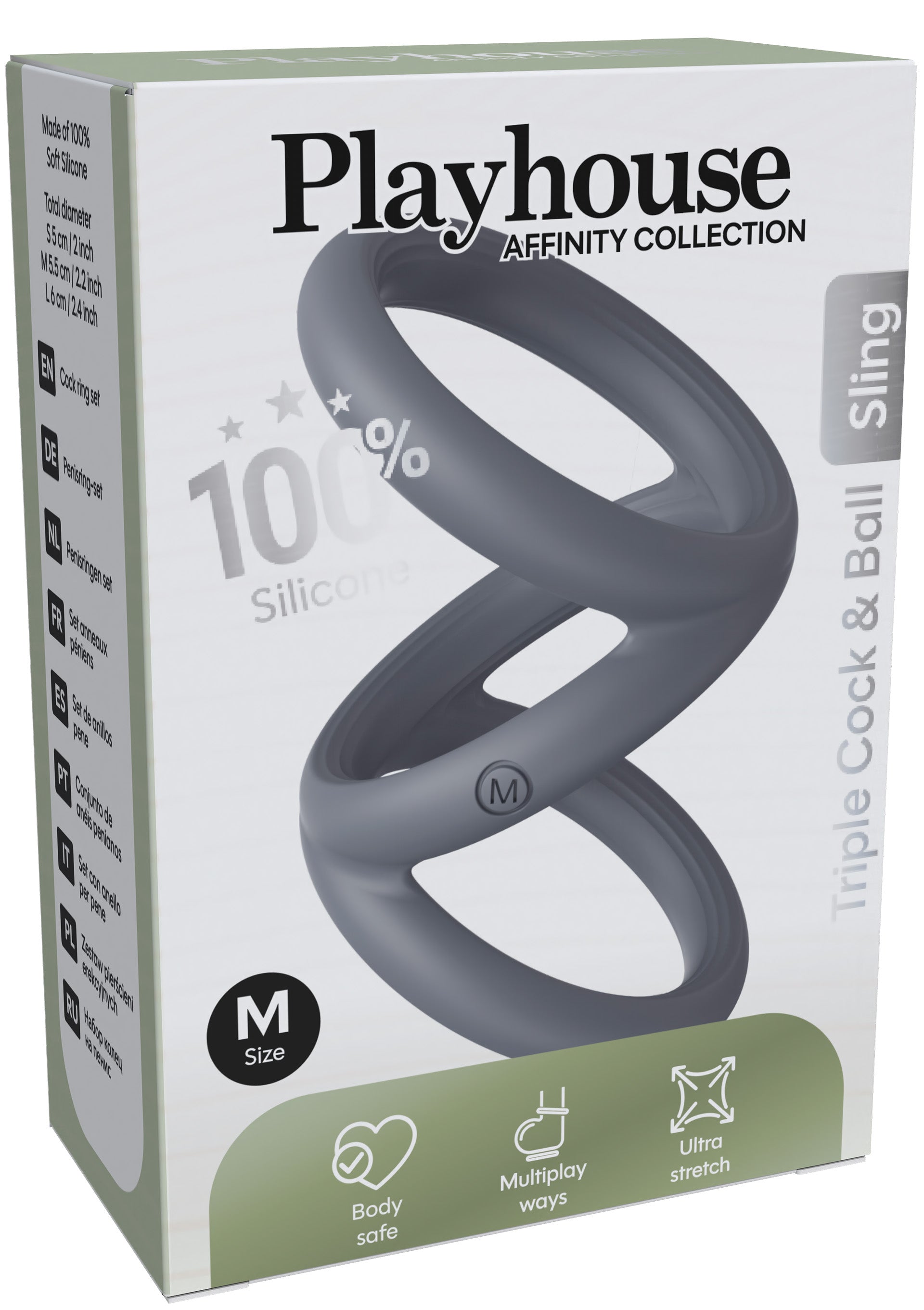 Performance masculine Playhouse Triple Cock & Ball Sling Medium