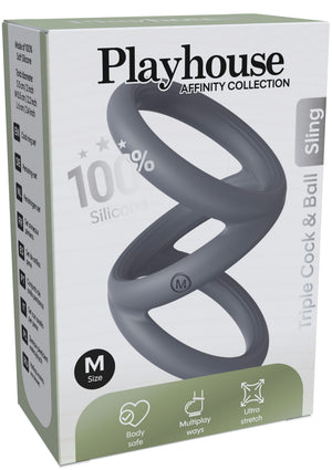 Performance masculine Playhouse Triple Cock & Ball Sling Medium