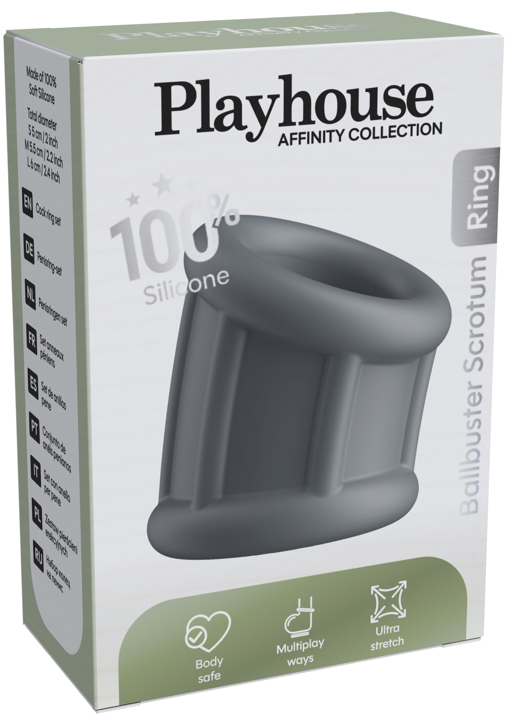 Performance masculine Playhouse Ballbuster Scrotum Ring