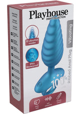 Jouet anal Playhouse Ribbed Anal Plug Vibrating + Remote