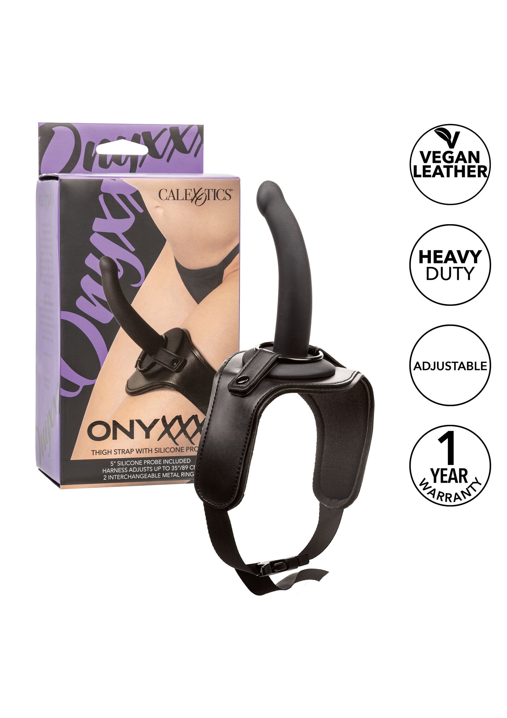 Gode-ceinture CalExotics Thigh Strap Silicone Probe