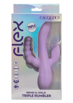 Vibromasseur CalExotics Bend & Hold Triple Rumbler Vibrator