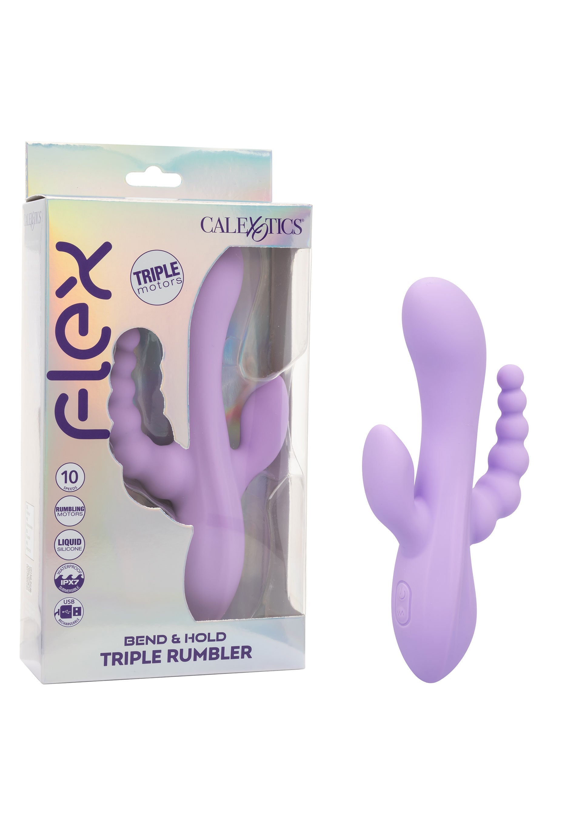 Vibromasseur CalExotics Bend & Hold Triple Rumbler Vibrator