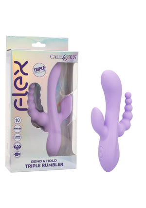 Vibromasseur CalExotics Bend & Hold Triple Rumbler Vibrator