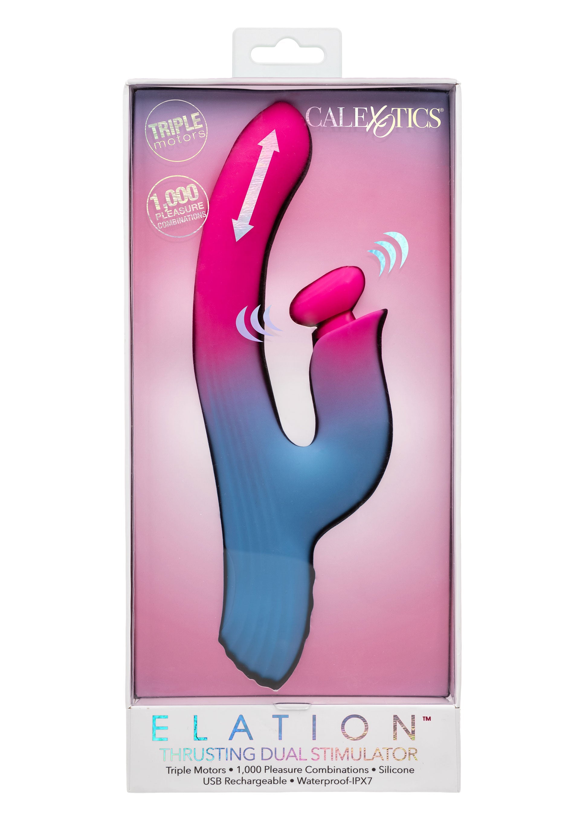 Vibromasseur CalExotics Dual Stimulator Thrusting Vibrator