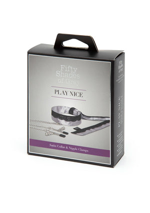 Accessoire BDSM Fifty Shades of Grey Collar and Nipple Clamps