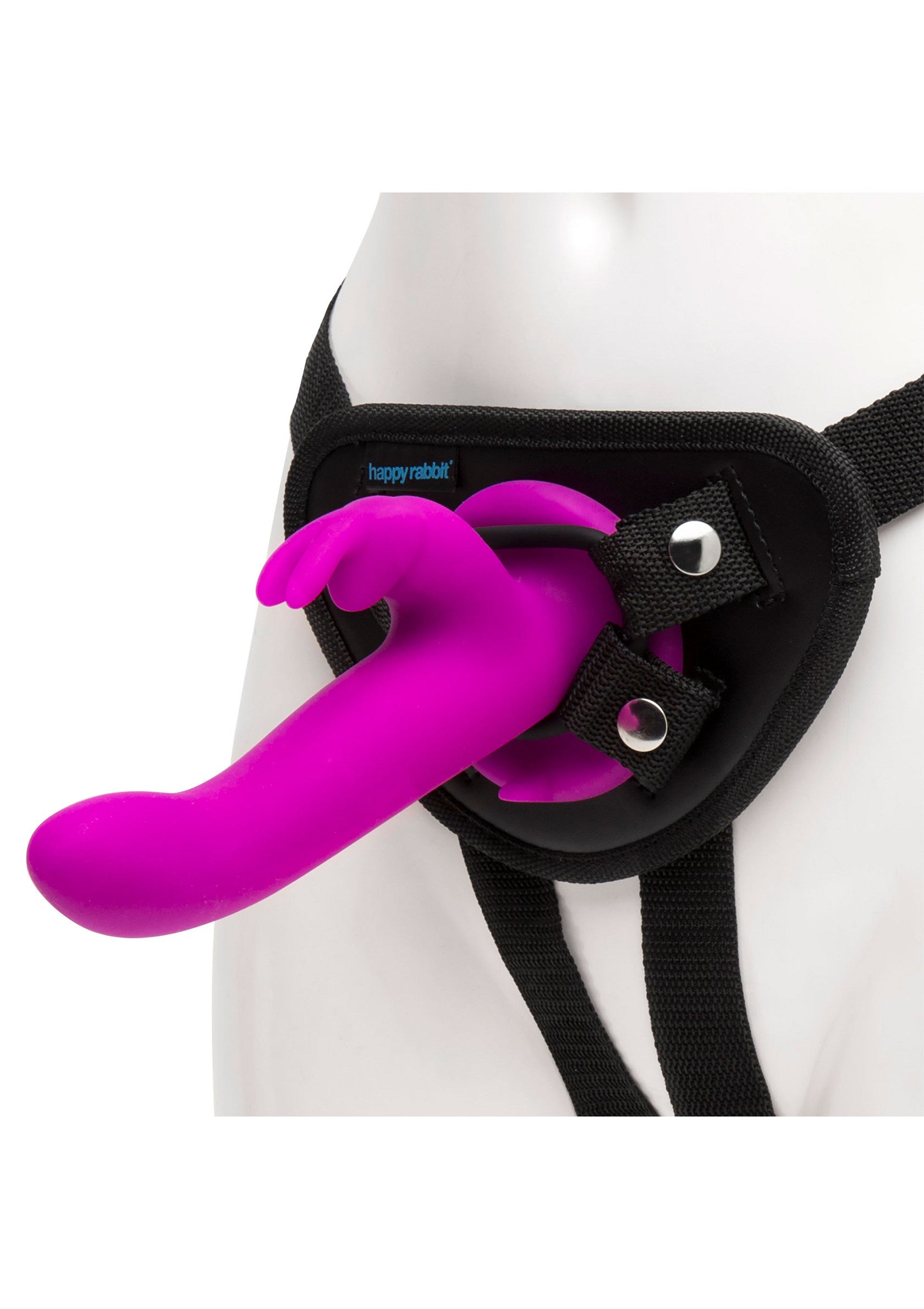 Gode-ceinture Happy Rabbit Vibrating Strap On Harness Set