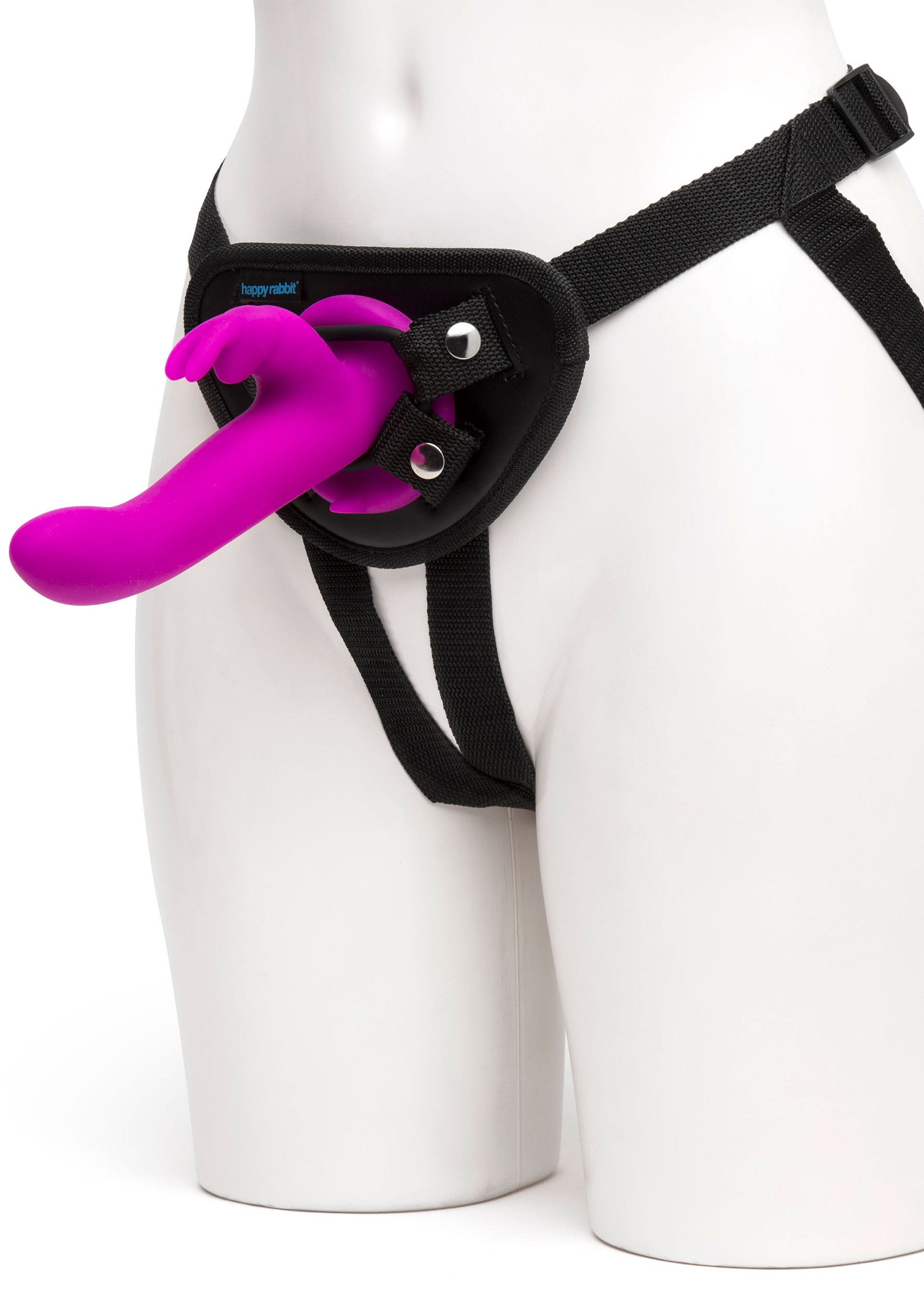 Gode-ceinture Happy Rabbit Vibrating Strap On Harness Set