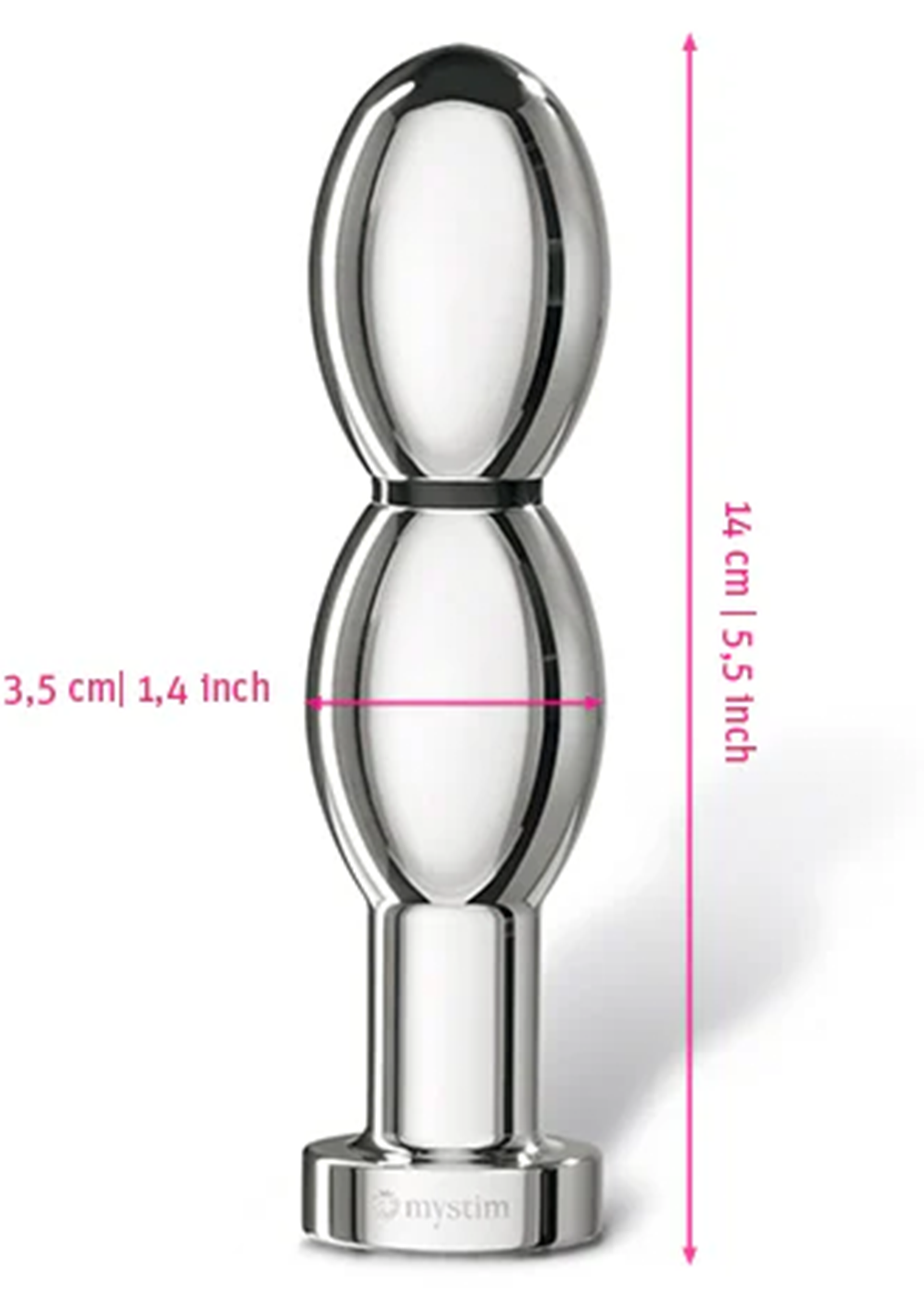 Jouet anal MyStim Oh-Thello Oval Plug