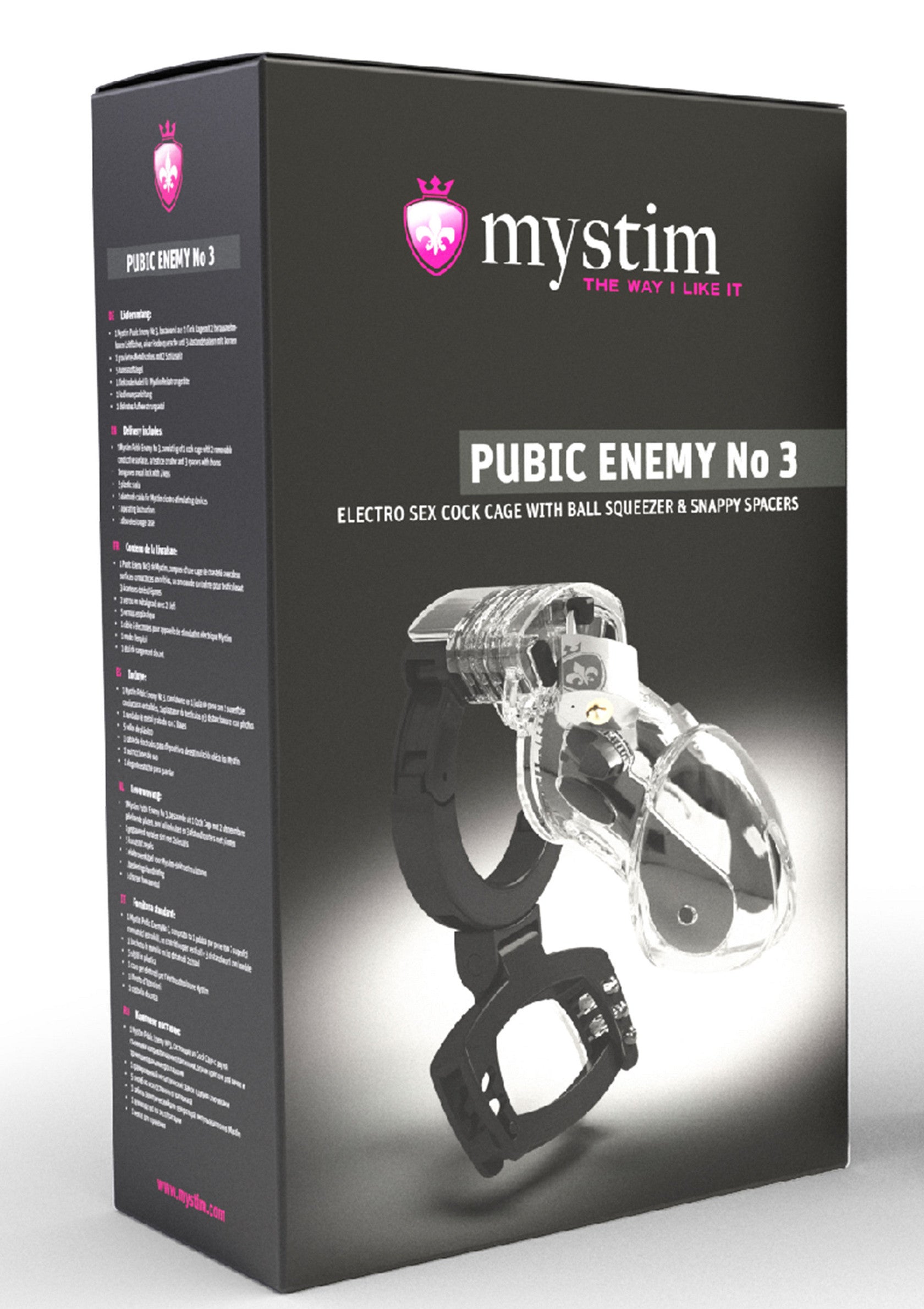 Accessoire BDSM MyStim Pubic Enemy No. 3 Cock Cage