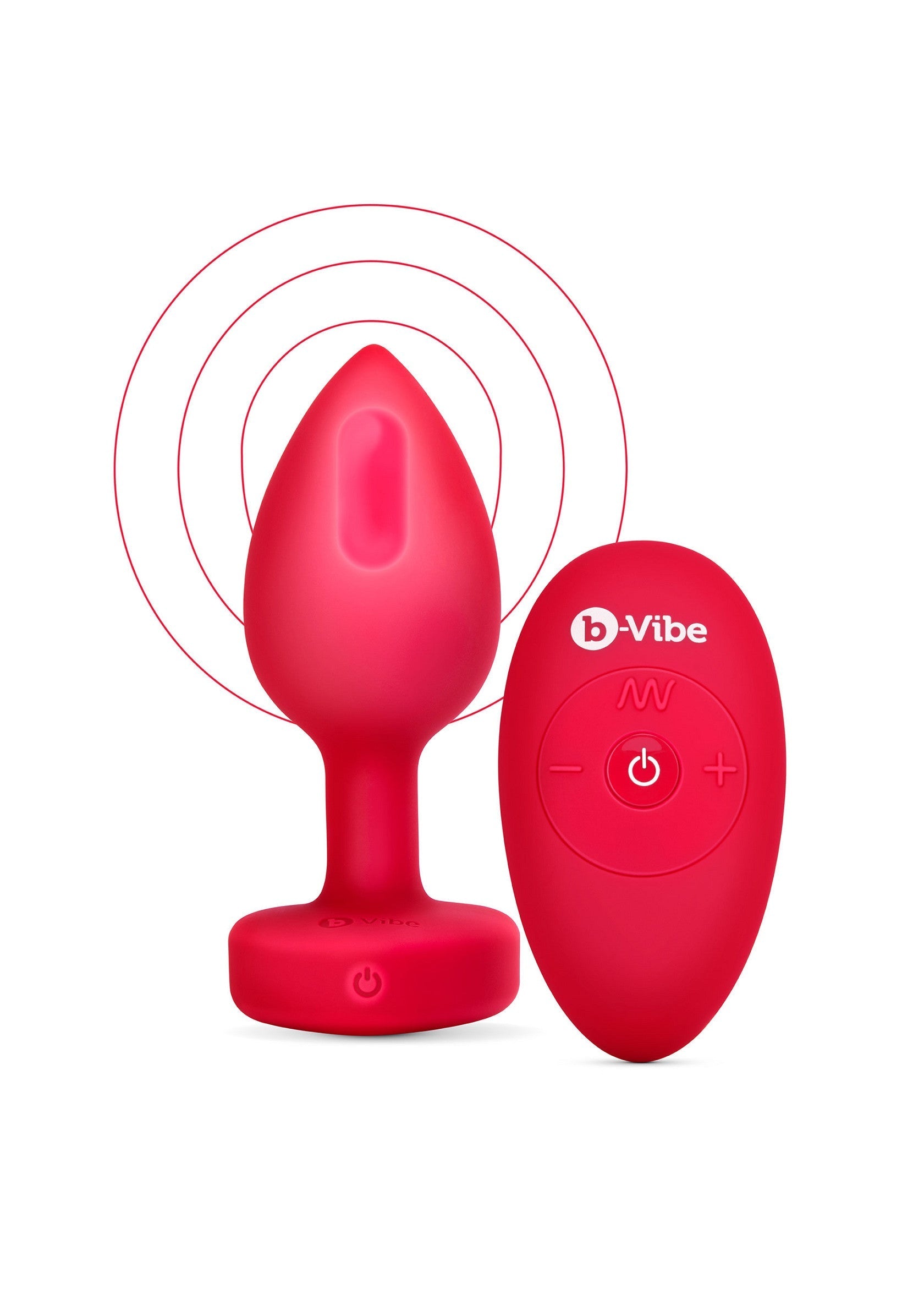 Analplug B-Vibe Vibrerende Hjerteplug M/L