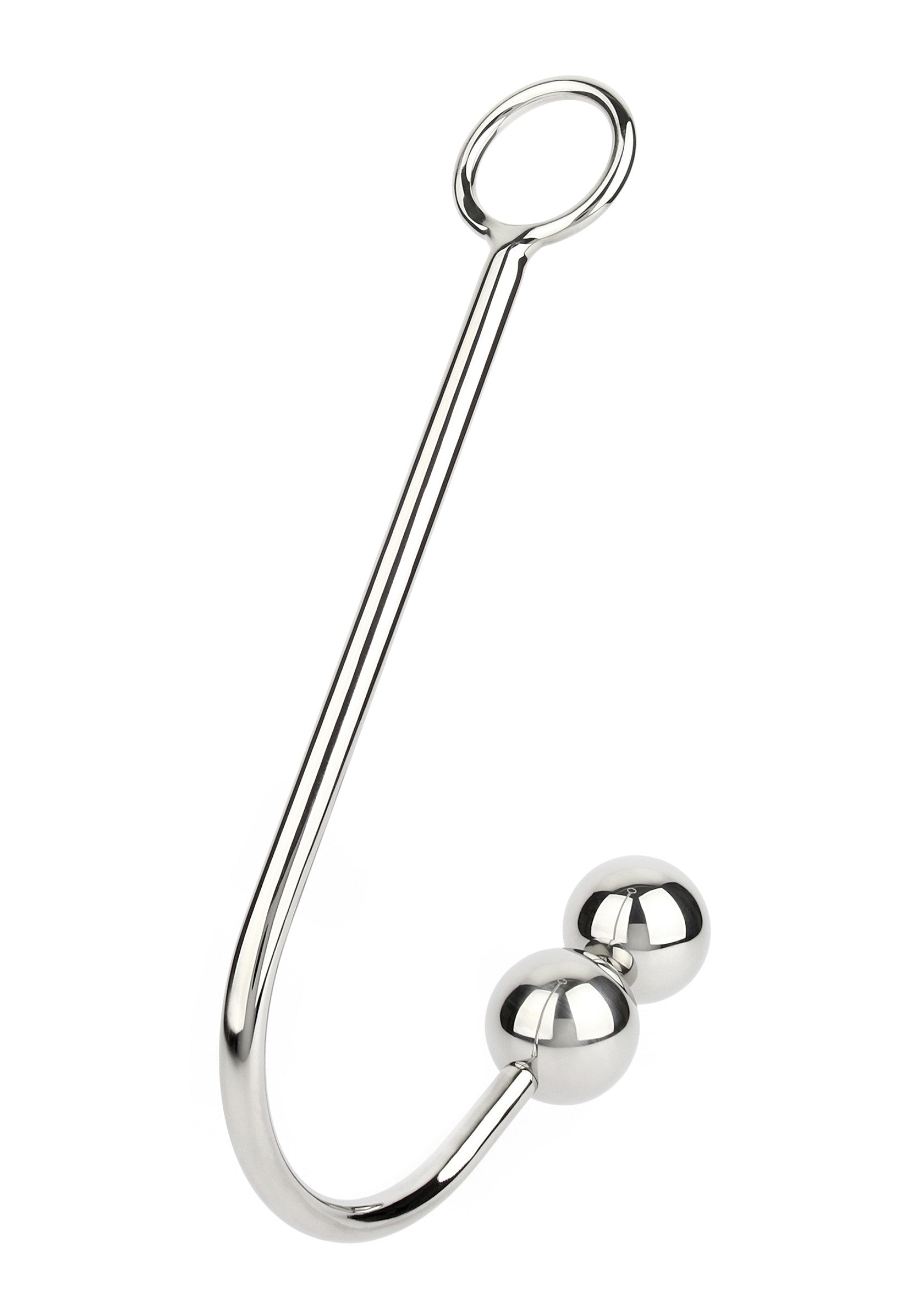 Accessoire BDSM Mr. Steel Anal Hook Double Balls 40+40mm
