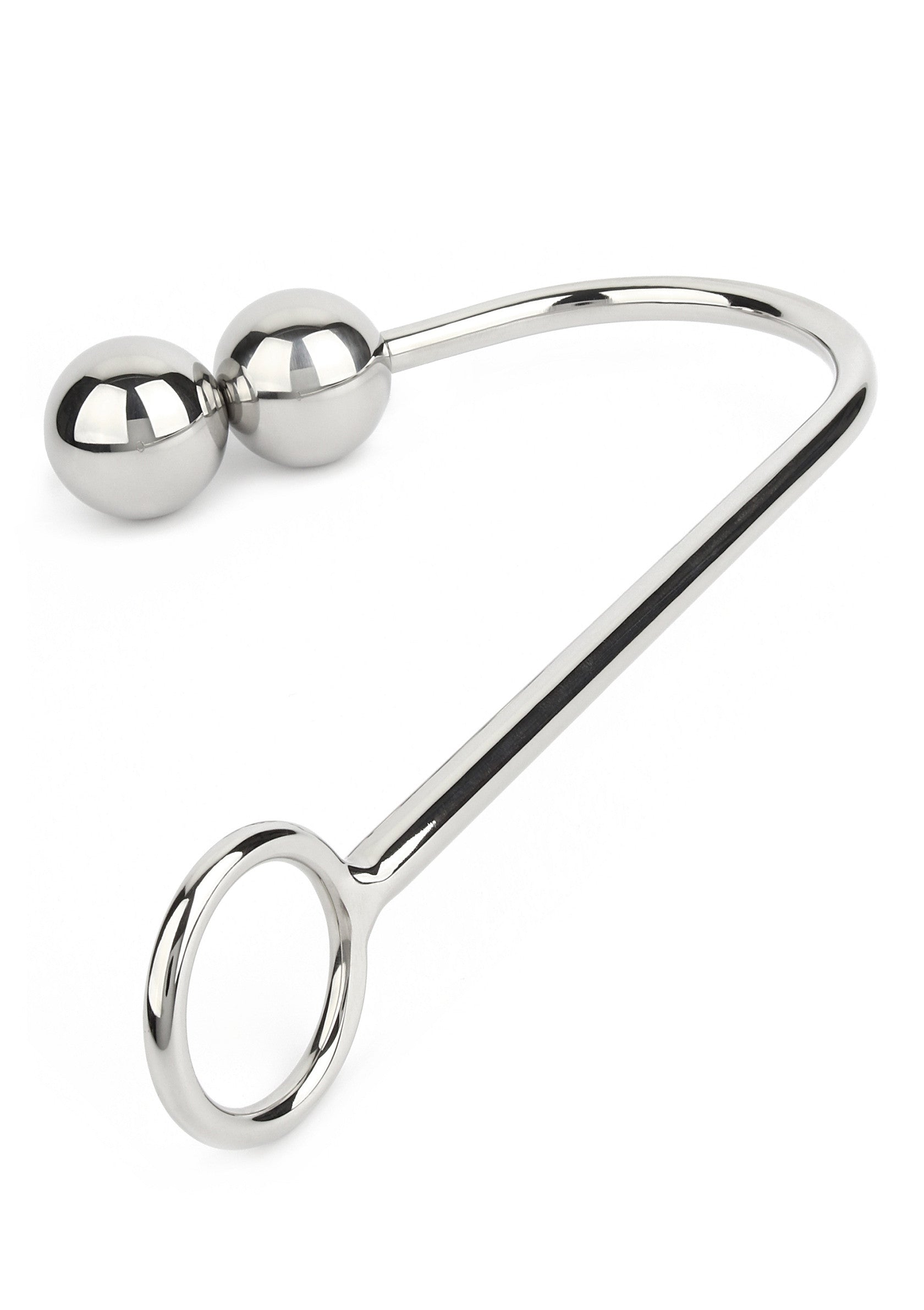 Accessoire BDSM Mr. Steel Anal Hook Double Balls 40+40mm
