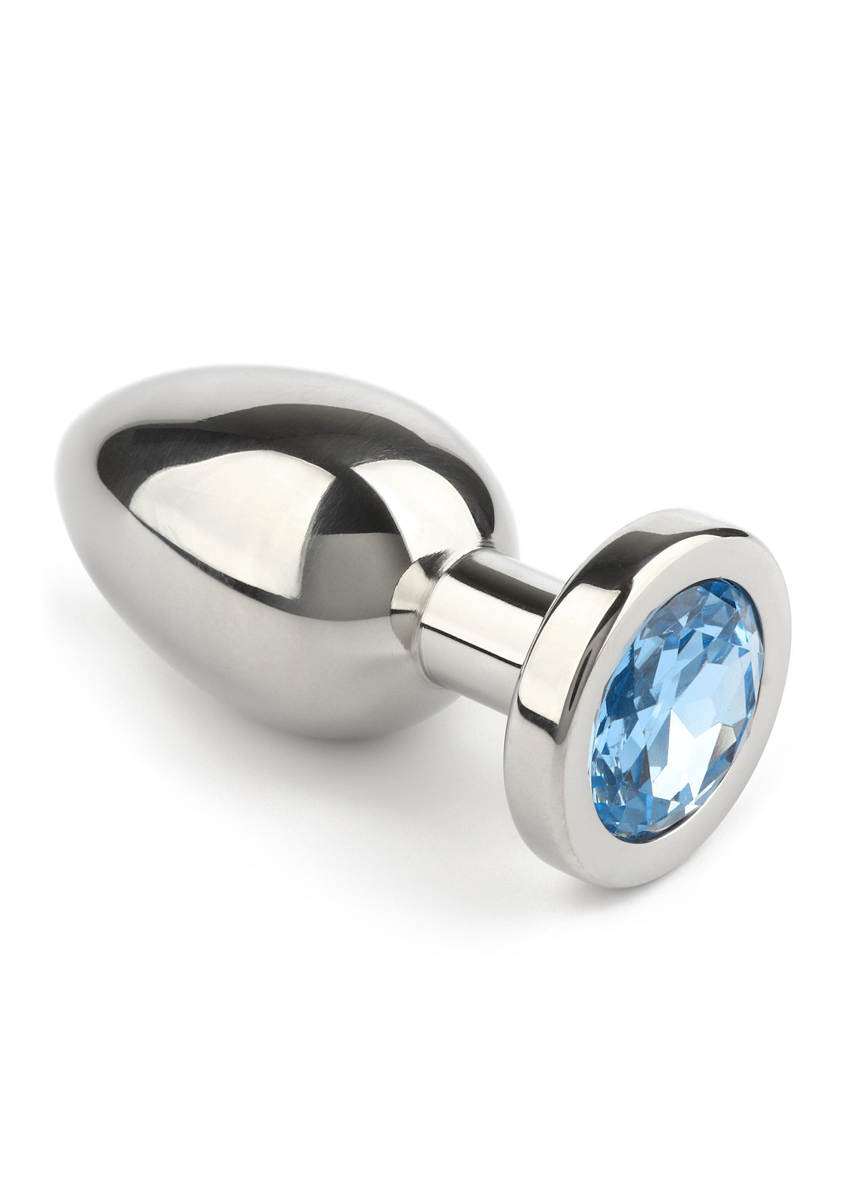 Jouet anal Mr. Steel Jewled Butt Plug Small