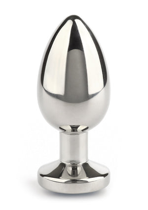 Jouet anal Mr. Steel Jewled Butt Plug Small