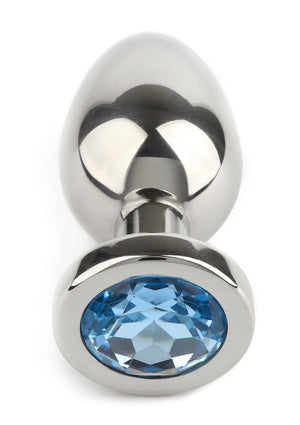 Jouet anal Mr. Steel Jewled Butt Plug Small
