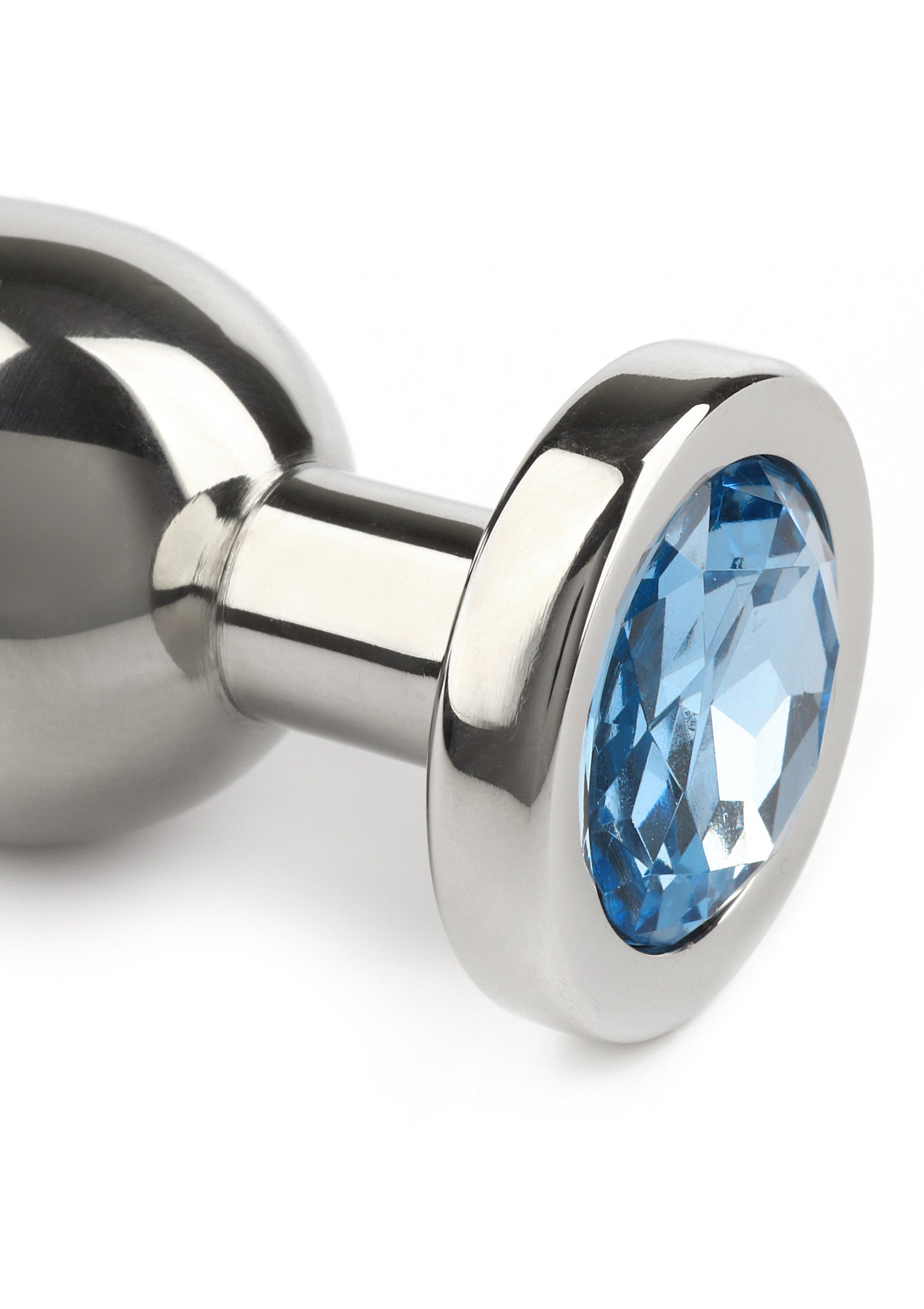 Jouet anal Mr. Steel Jewled Butt Plug Small