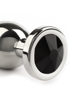 Jouet anal Mr. Steel Jewled Butt Plug Small