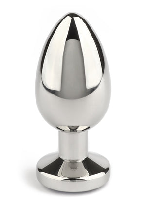Jouet anal Mr. Steel Jewled Butt Plug Small