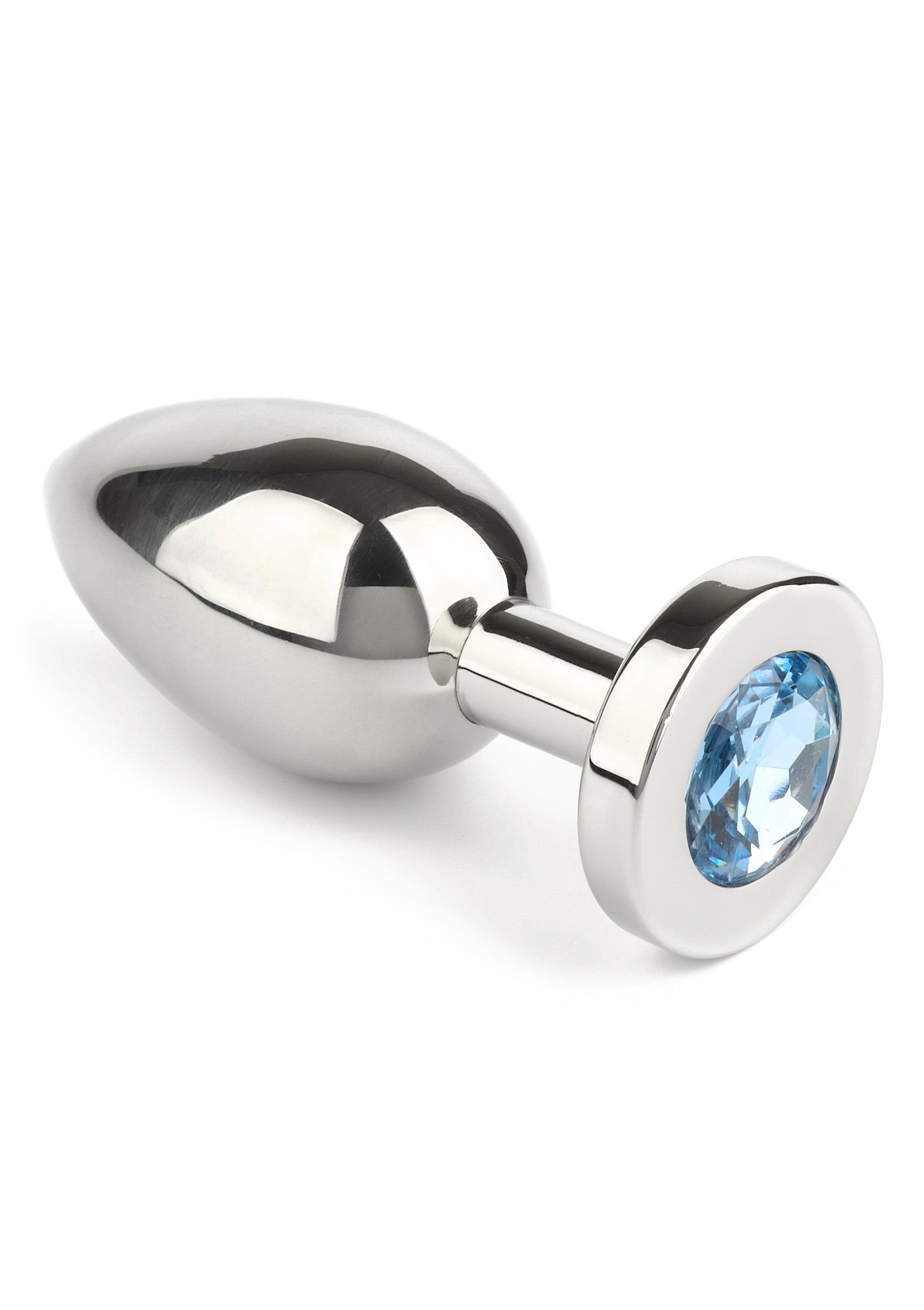 Jouet anal Mr. Steel Jewled Butt Plug Medium