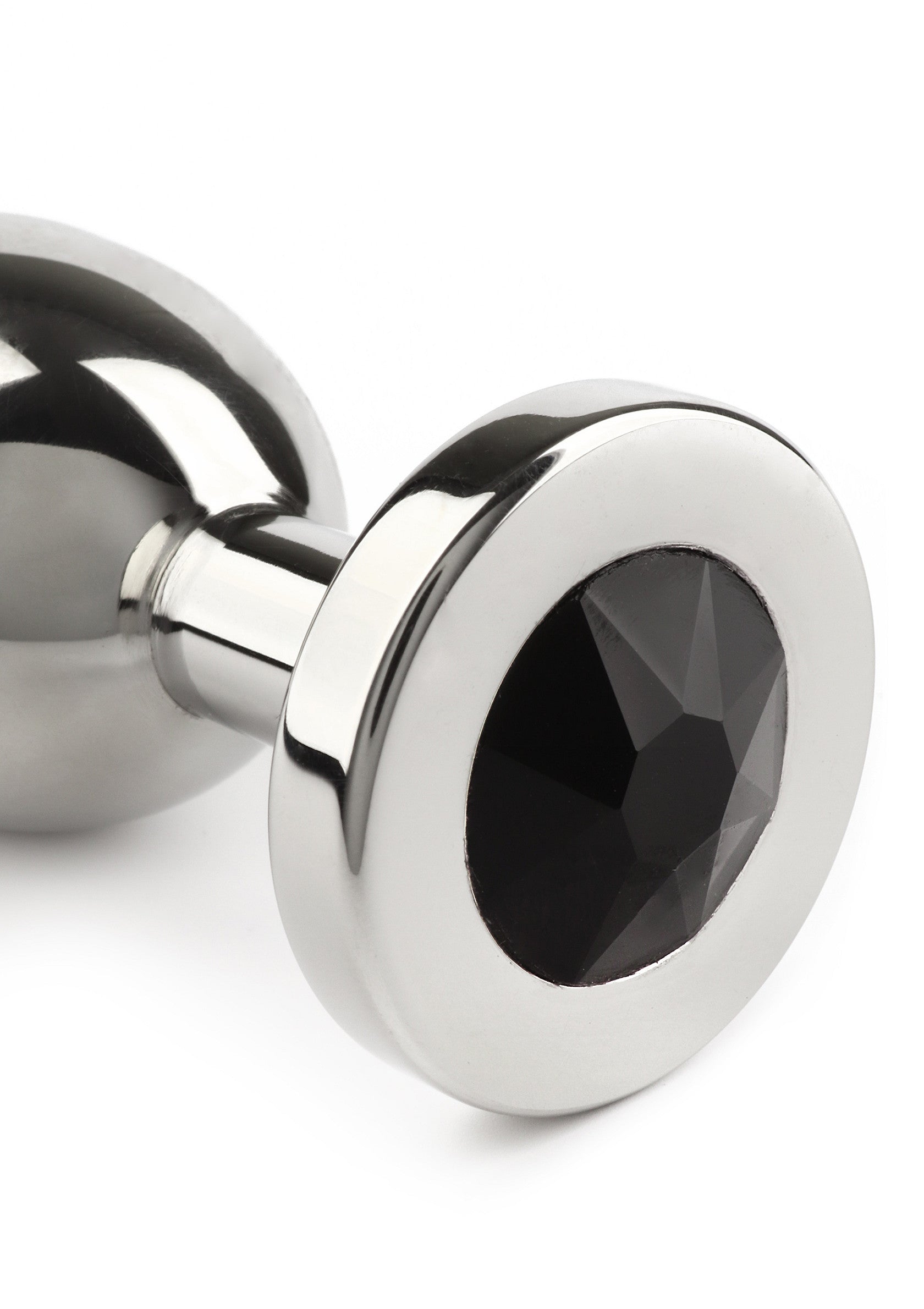 Jouet anal Mr. Steel Jewled Butt Plug Medium