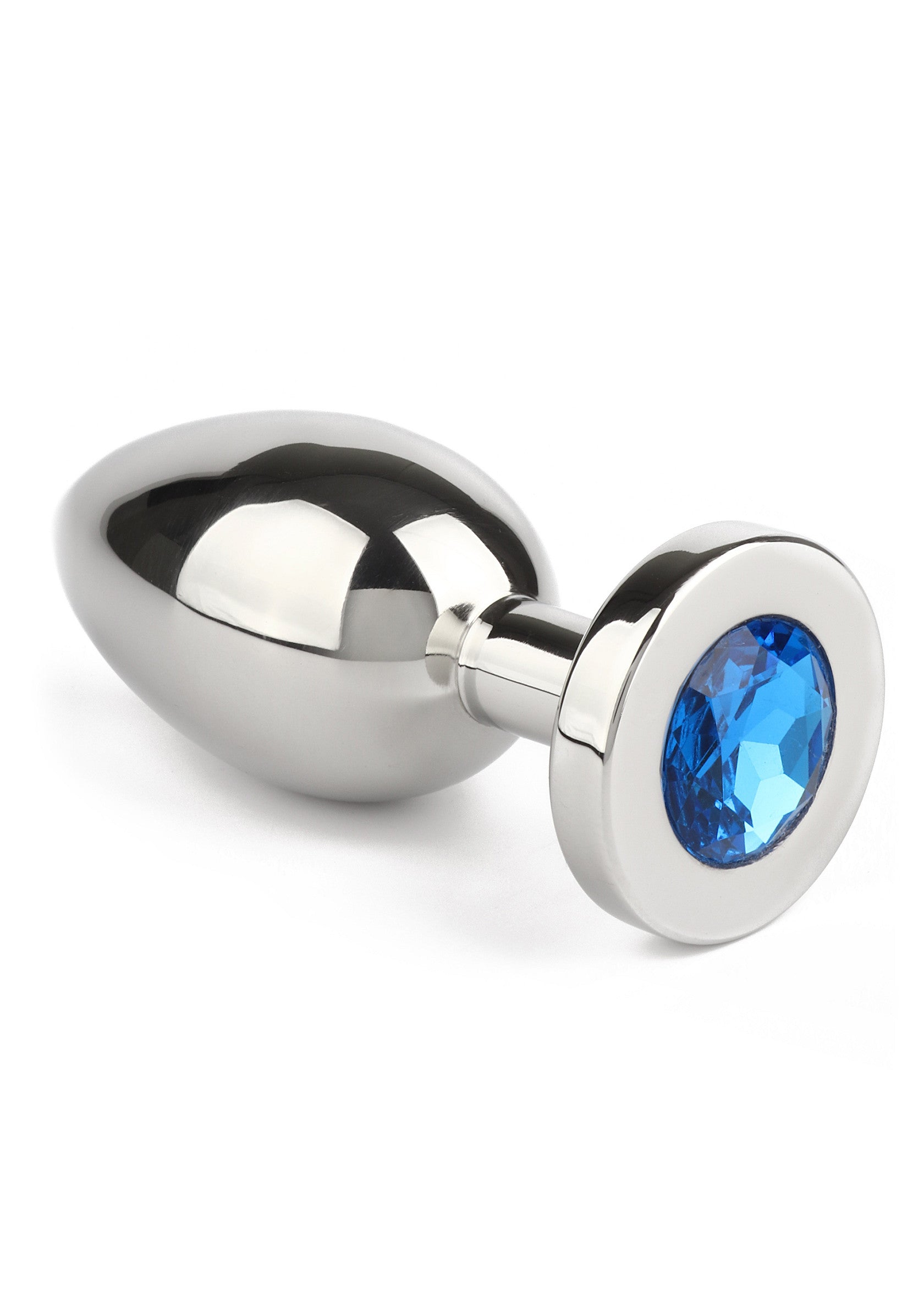 Jouet anal Mr. Steel Jewled Butt Plug Medium