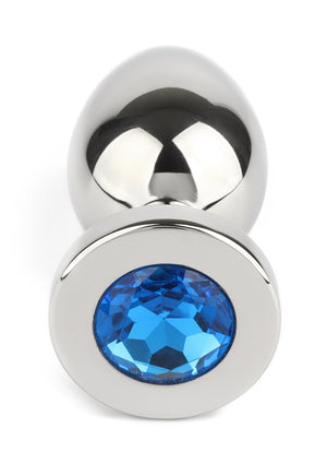 Jouet anal Mr. Steel Jewled Butt Plug Medium