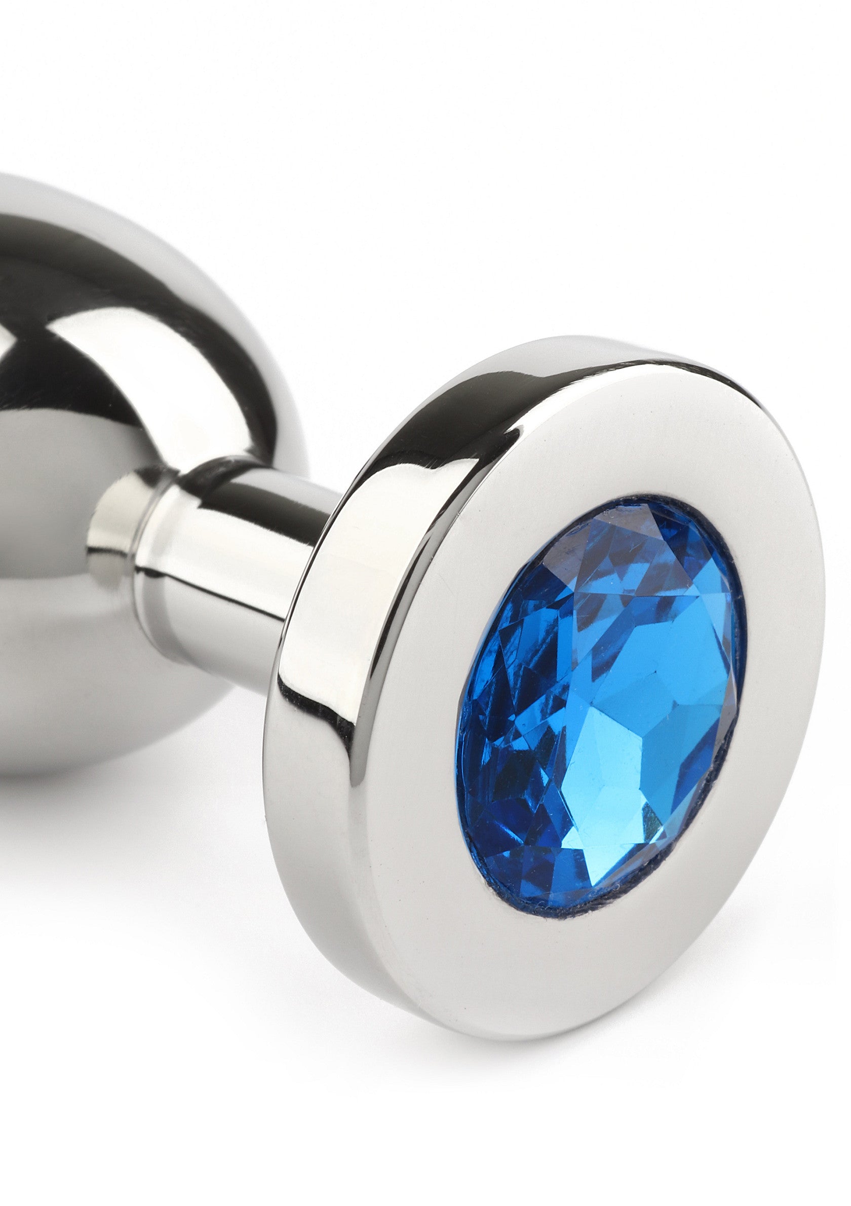 Jouet anal Mr. Steel Jewled Butt Plug Medium
