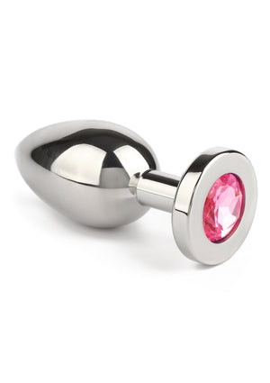Jouet anal Mr. Steel Jewled Butt Plug Medium