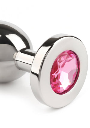 Jouet anal Mr. Steel Jewled Butt Plug Medium