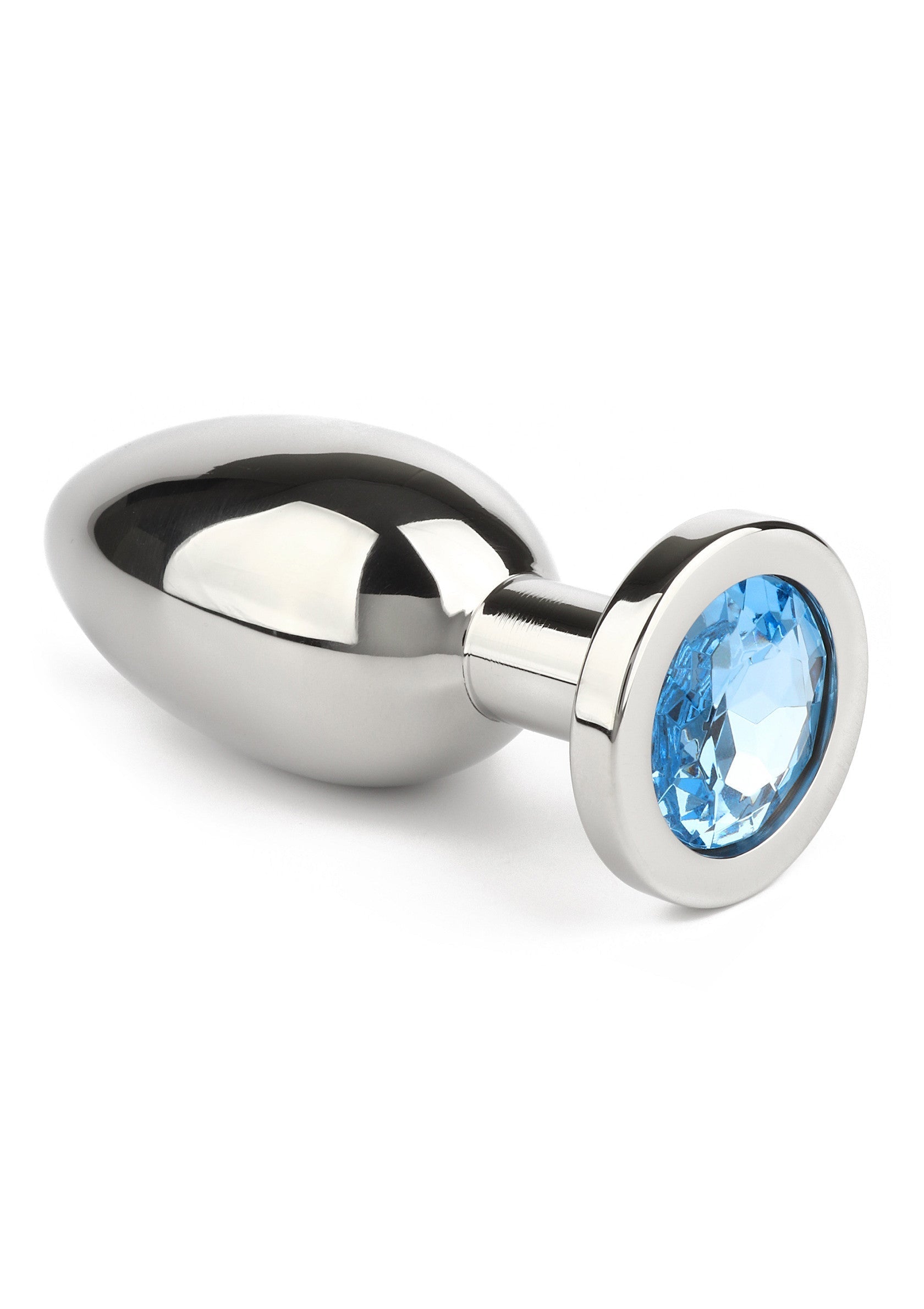 Jouet anal Mr. Steel Jewled Butt Plug Large