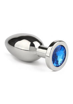 Jouet anal Mr. Steel Jewled Butt Plug Large
