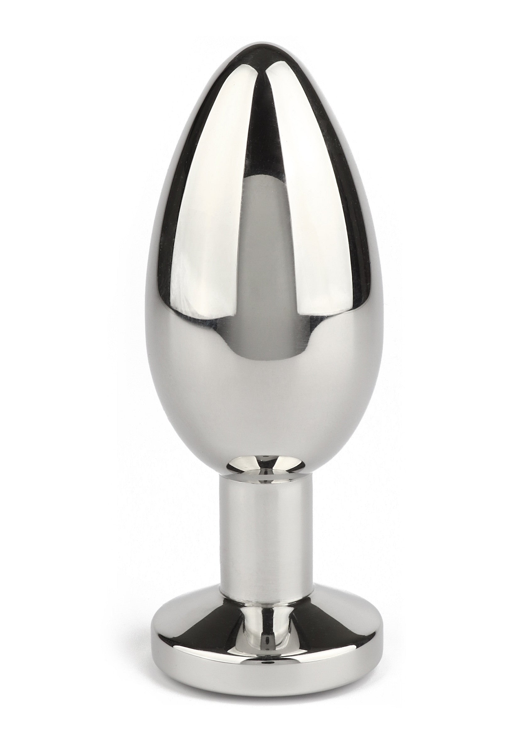 Jouet anal Mr. Steel Jewled Butt Plug Large