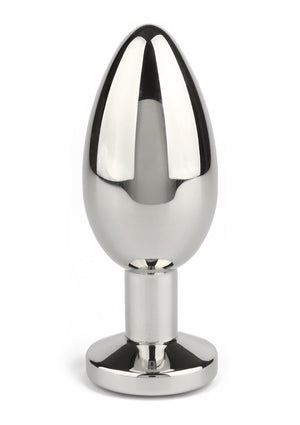 Jouet anal Mr. Steel Jewled Butt Plug Large
