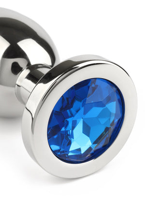 Jouet anal Mr. Steel Jewled Butt Plug Large