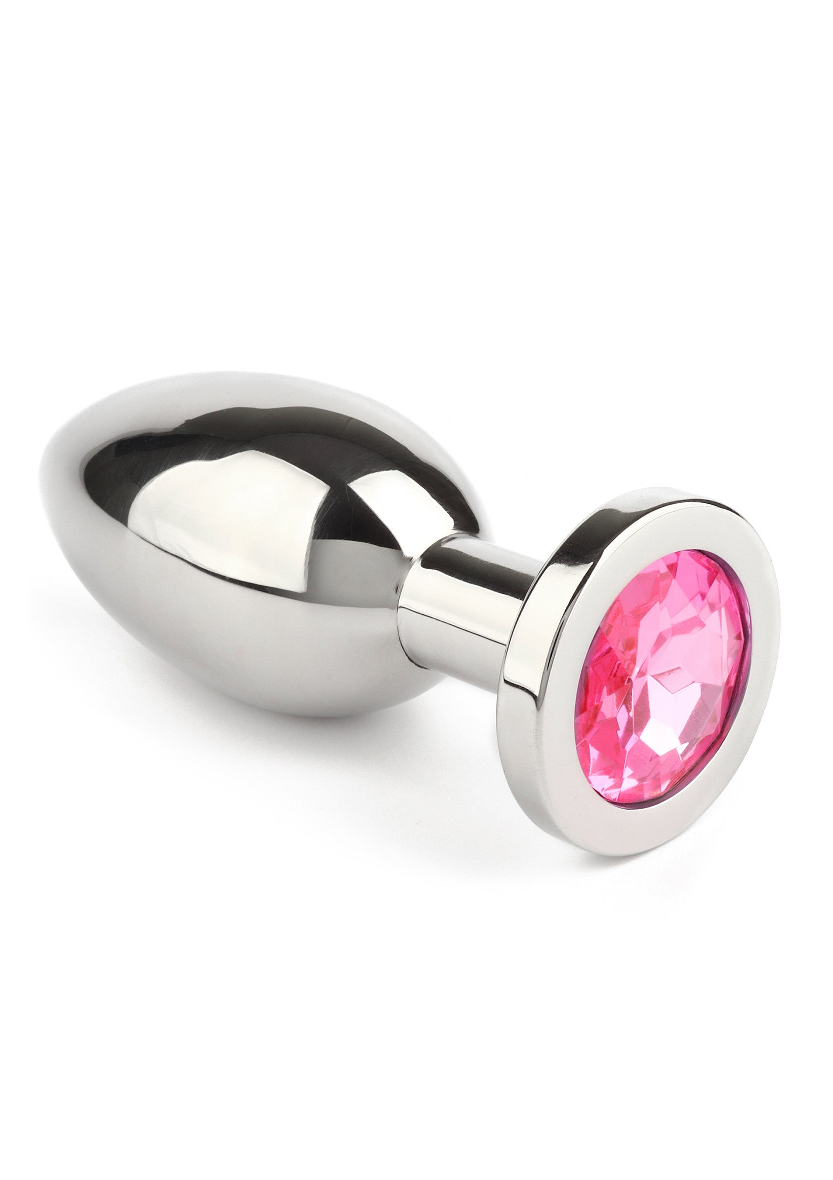 Jouet anal Mr. Steel Jewled Butt Plug Large