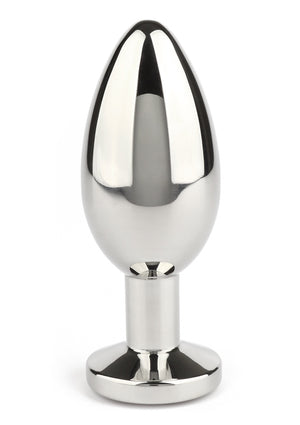 Jouet anal Mr. Steel Jewled Butt Plug Large