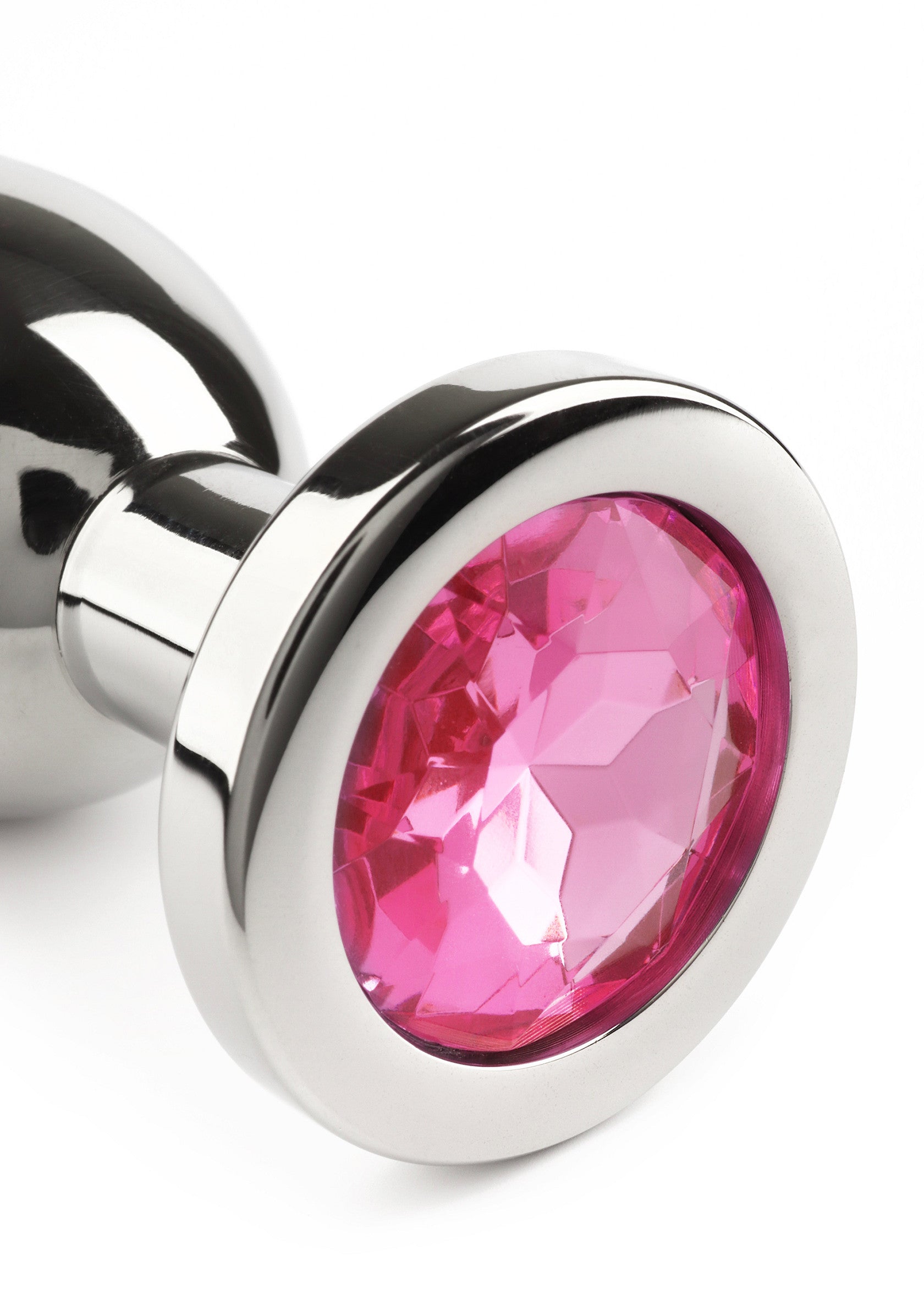 Jouet anal Mr. Steel Jewled Butt Plug Large