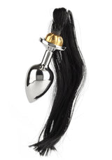 Jouet anal Mr. Steel Black Hair Pony Tail Rosebud