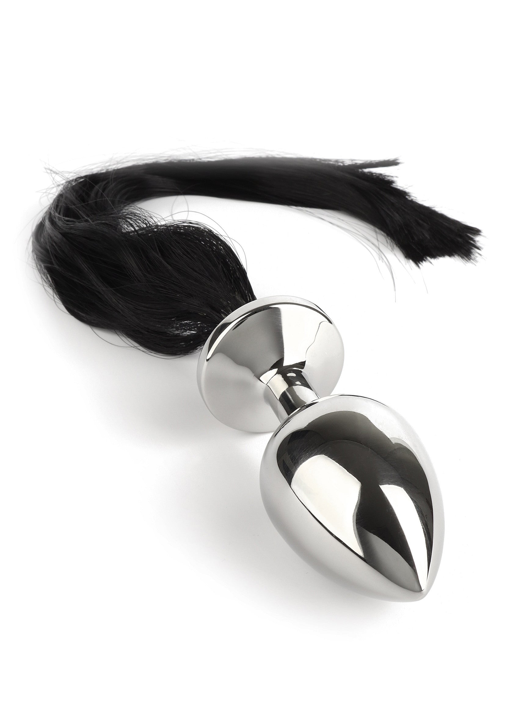 Jouet anal Mr. Steel Black Hair Pony Tail Rosebud