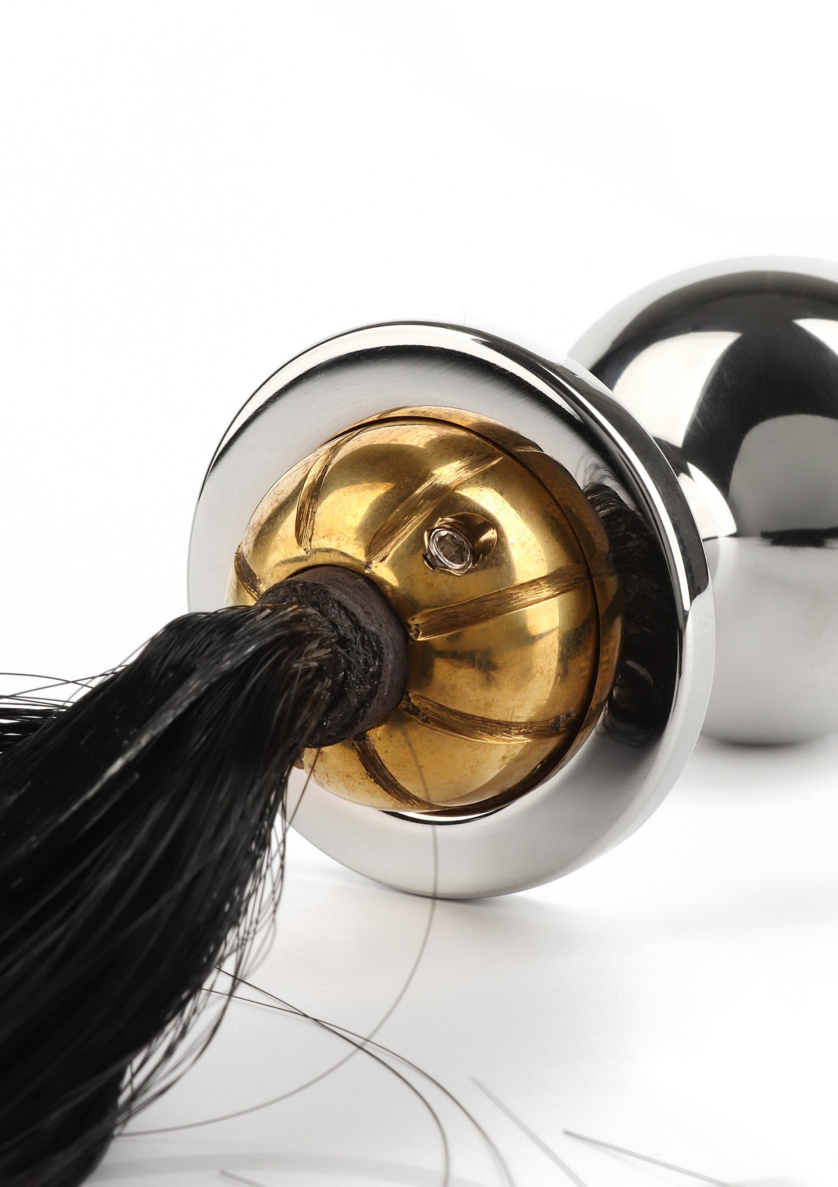 Jouet anal Mr. Steel Black Hair Pony Tail Rosebud
