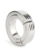 Performance masculine Mr. Steel Hinged Magnetic Cockring 40mm