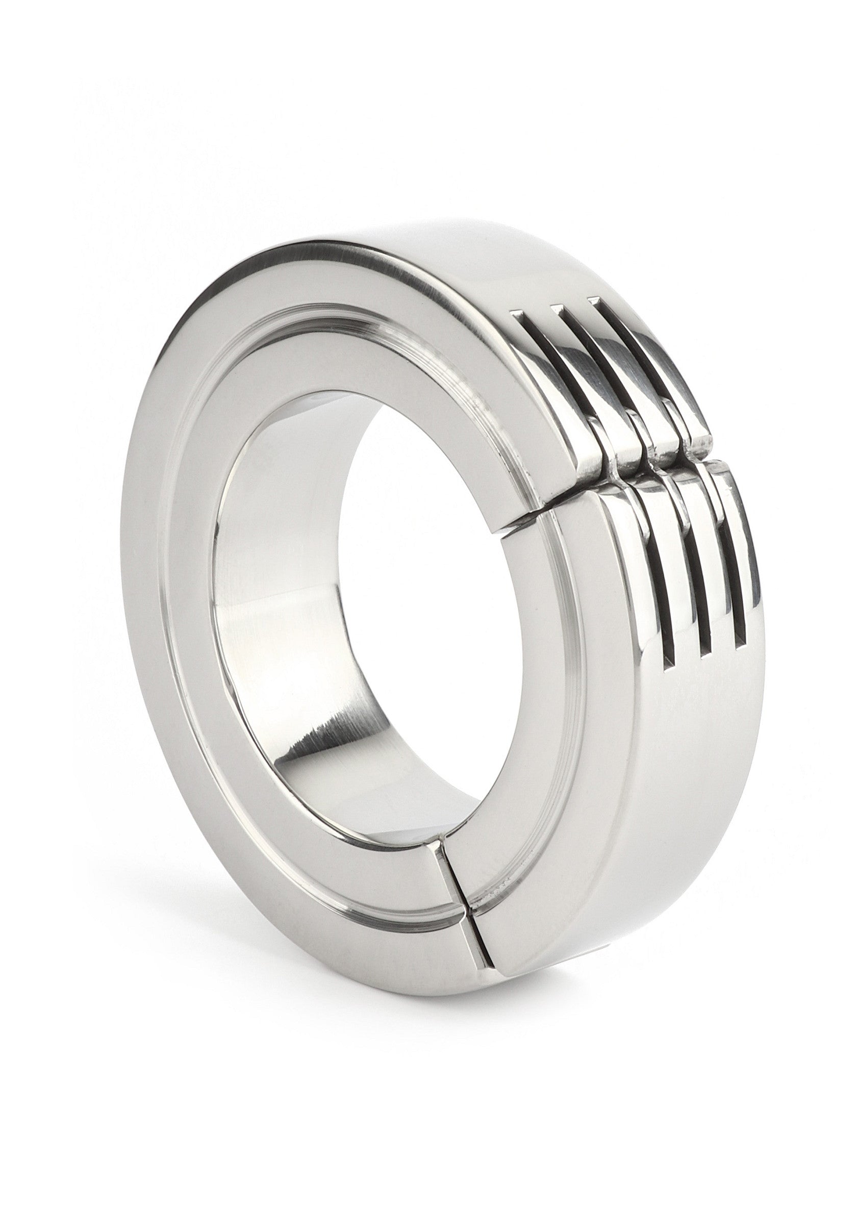 Performance masculine Mr. Steel Hinged Magnetic Cockring 40mm